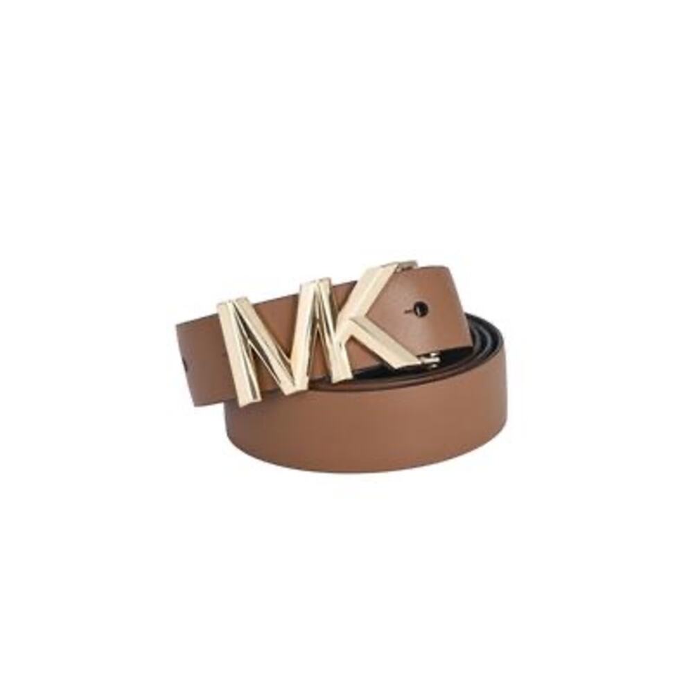 MICHAEL Michael Kors Light Brown and Dark Brown Logo Reversible Belt Size L